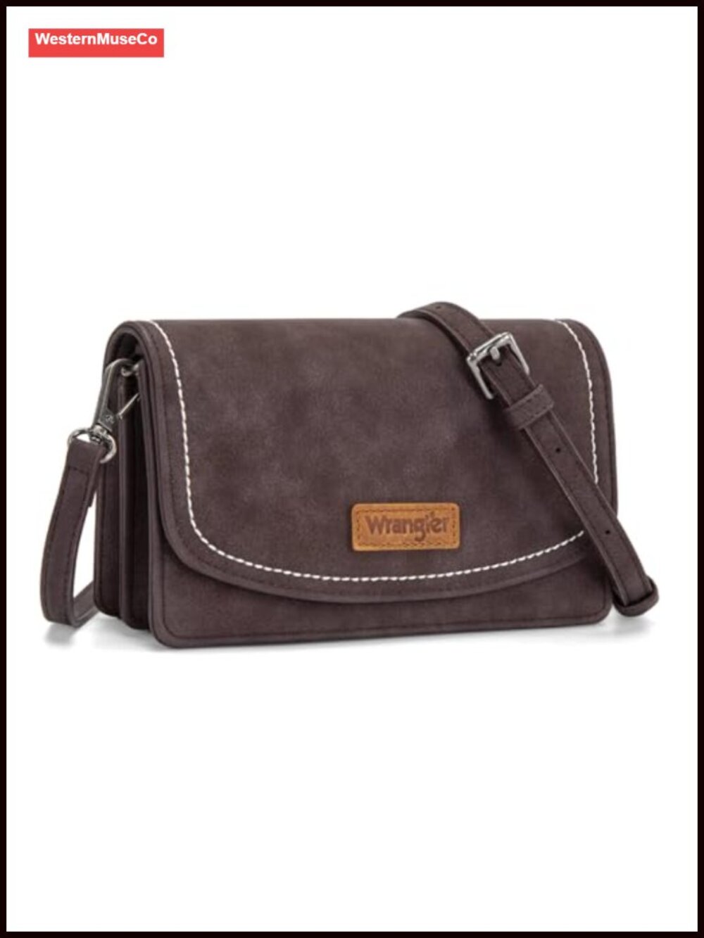 PU Leather RFID Blocking Crossbody Wallet with Card Slots